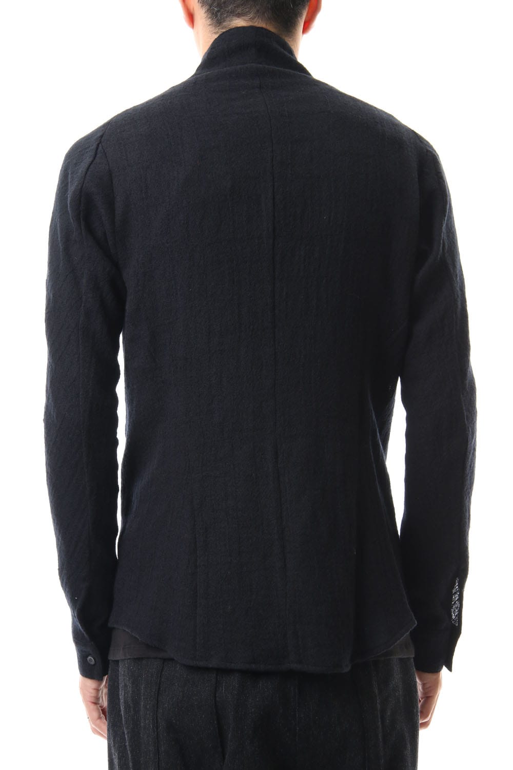 Wool jacquard Zip shirts - ST102-0029A