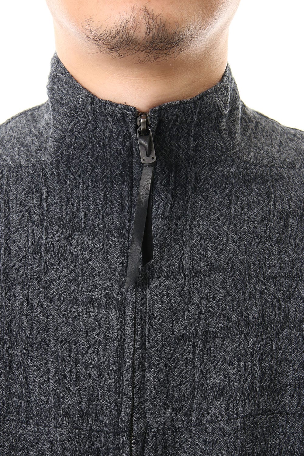 Wool jacquard Zip shirts - ST102-0029A