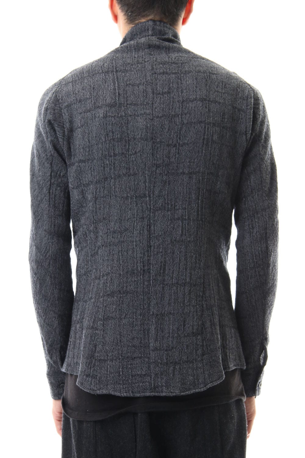 Wool jacquard Zip shirts - ST102-0029A