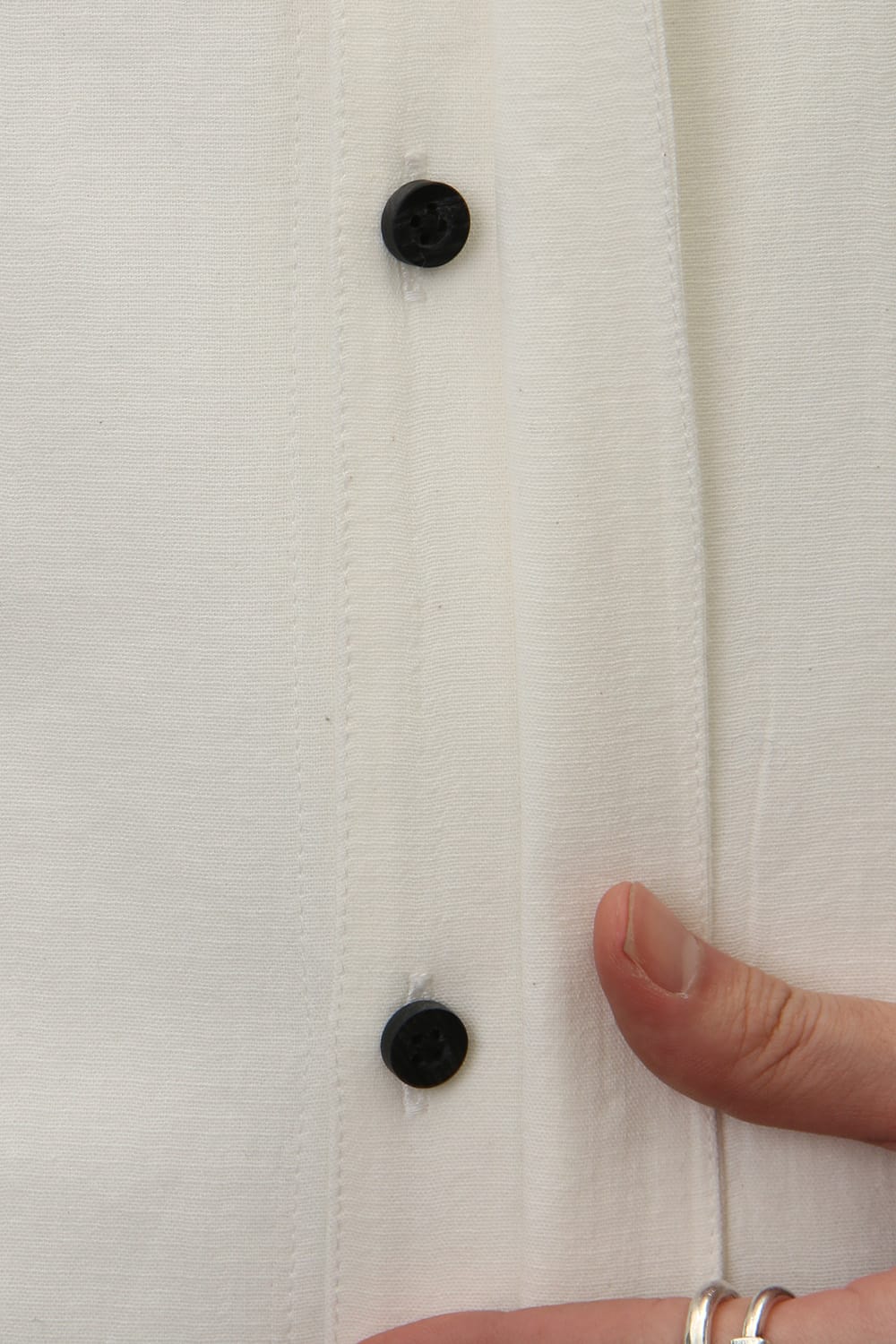 Limited Japanese paper Cotton stand collar shirt - ST102-0049S White