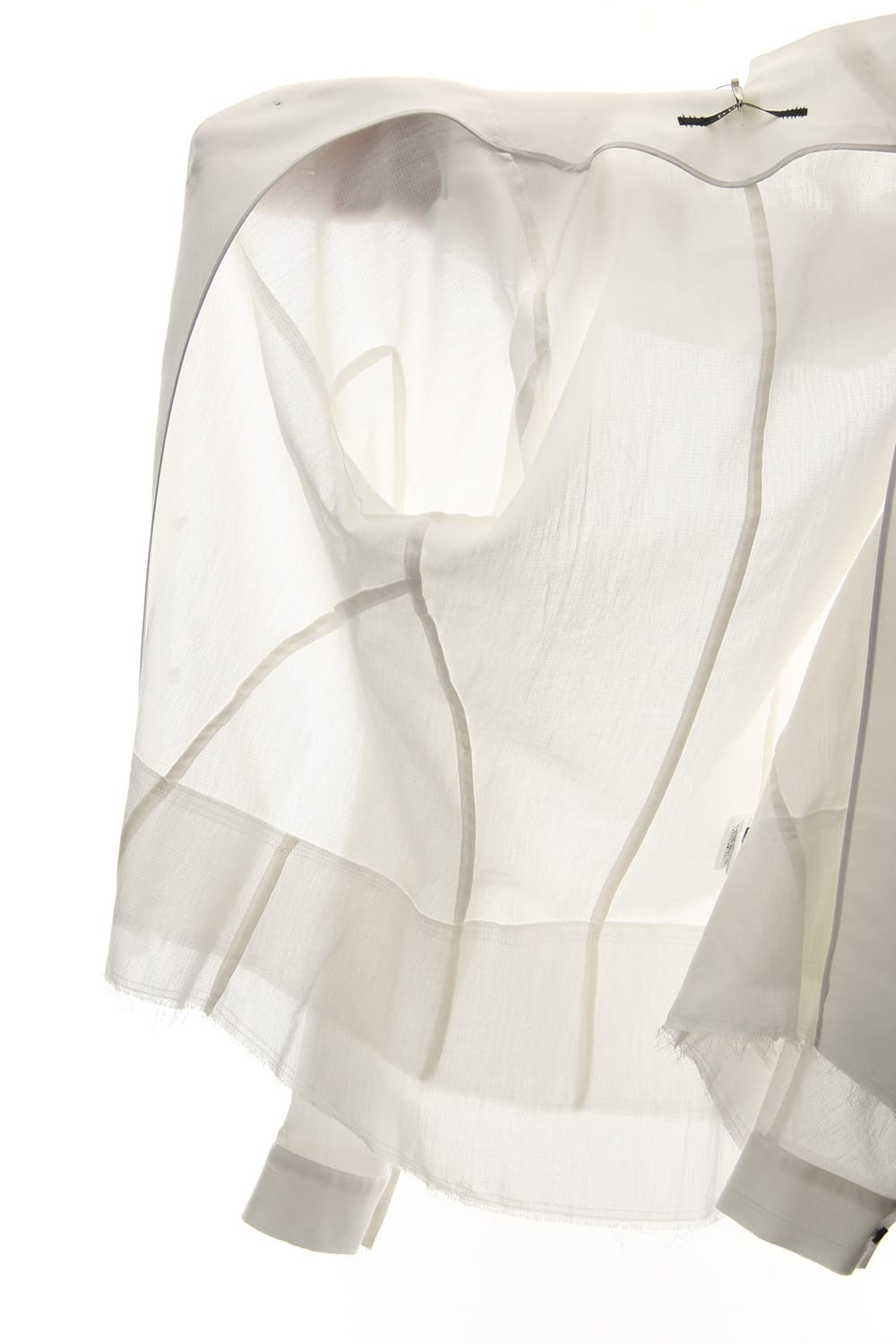 Limited Japanese paper Cotton stand collar shirt - ST102-0049S White