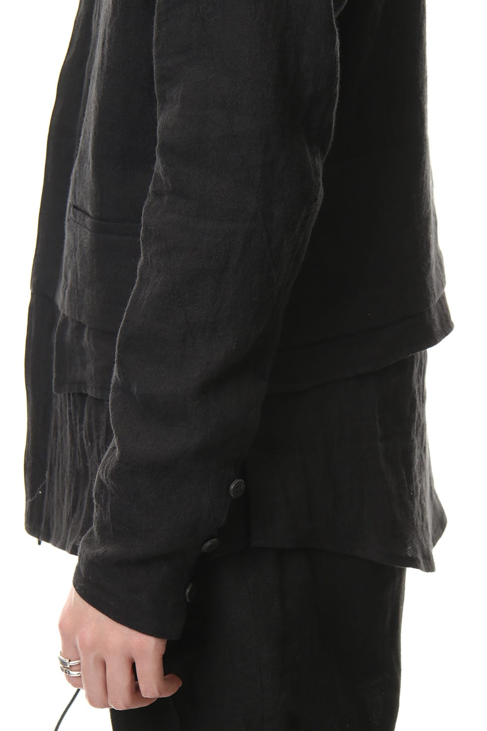 Ramie Layered shirt jacket - ST102-0059S
