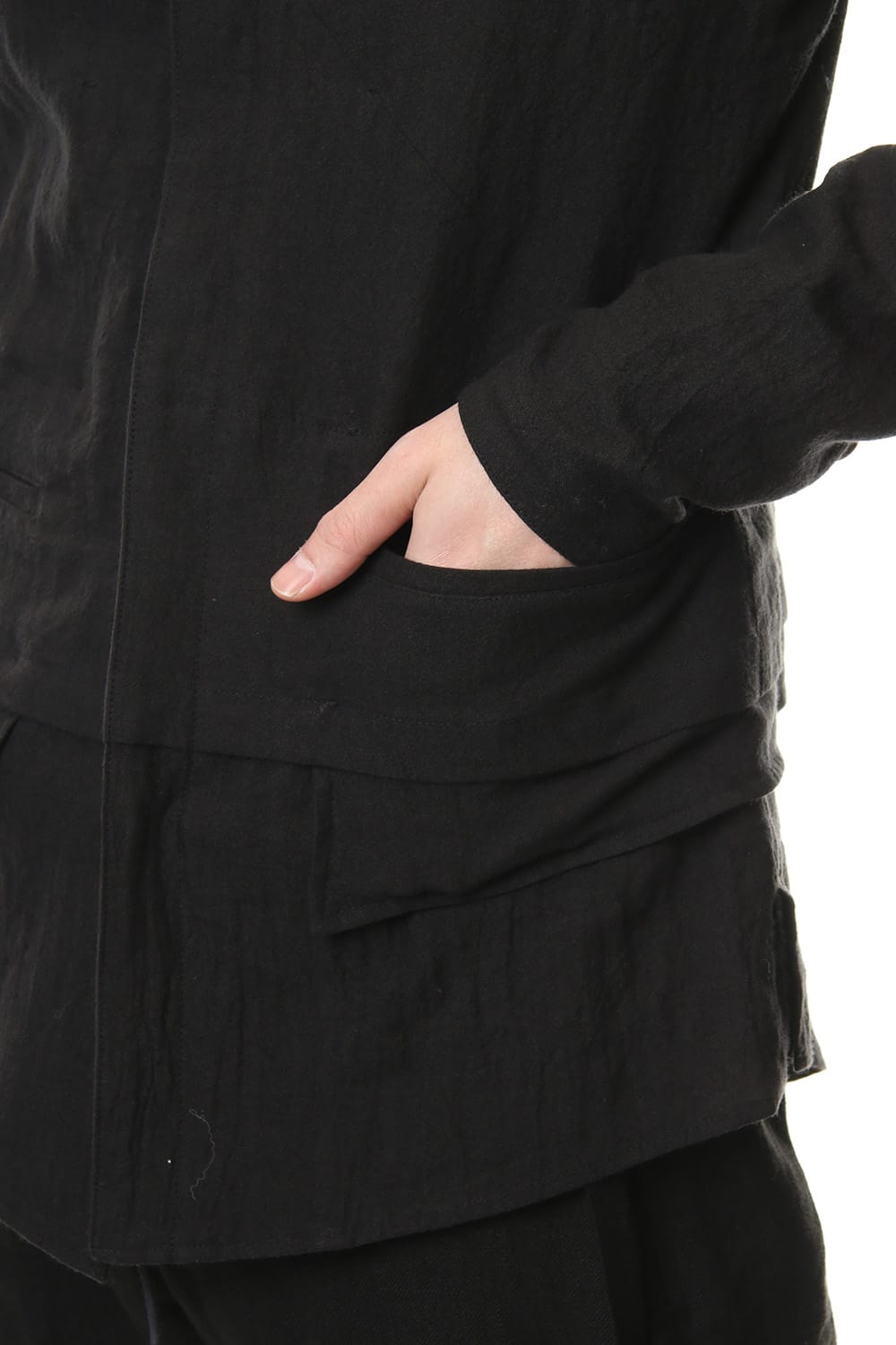 Ramie Layered shirt jacket - ST102-0059S