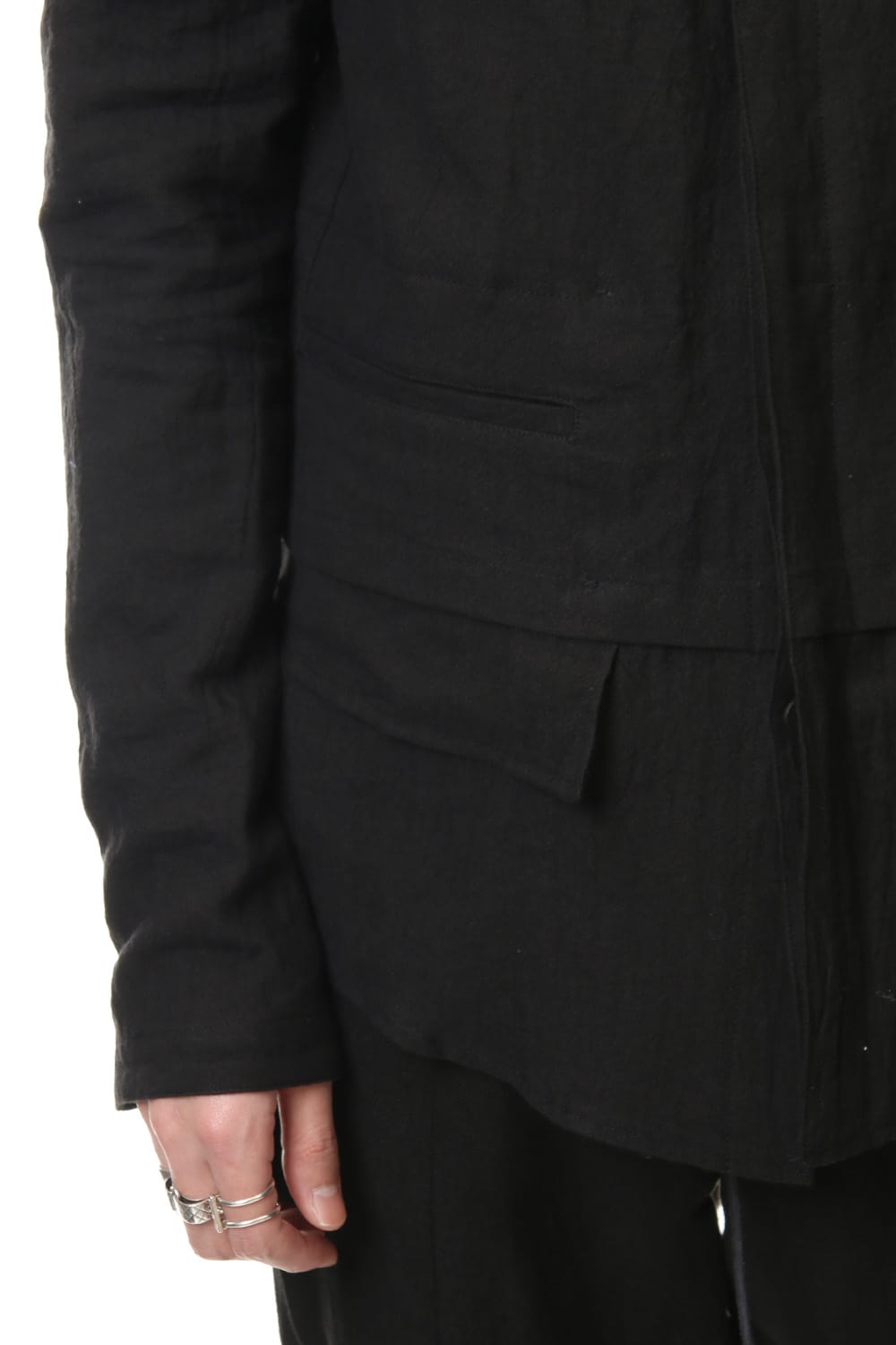 Ramie Layered shirt jacket - ST102-0059S