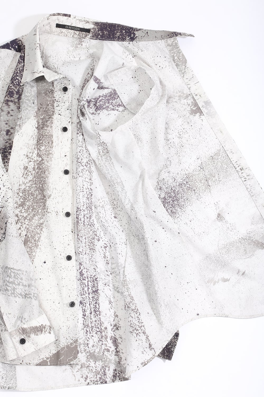 40/- Lawn Print Shirt Dusty White