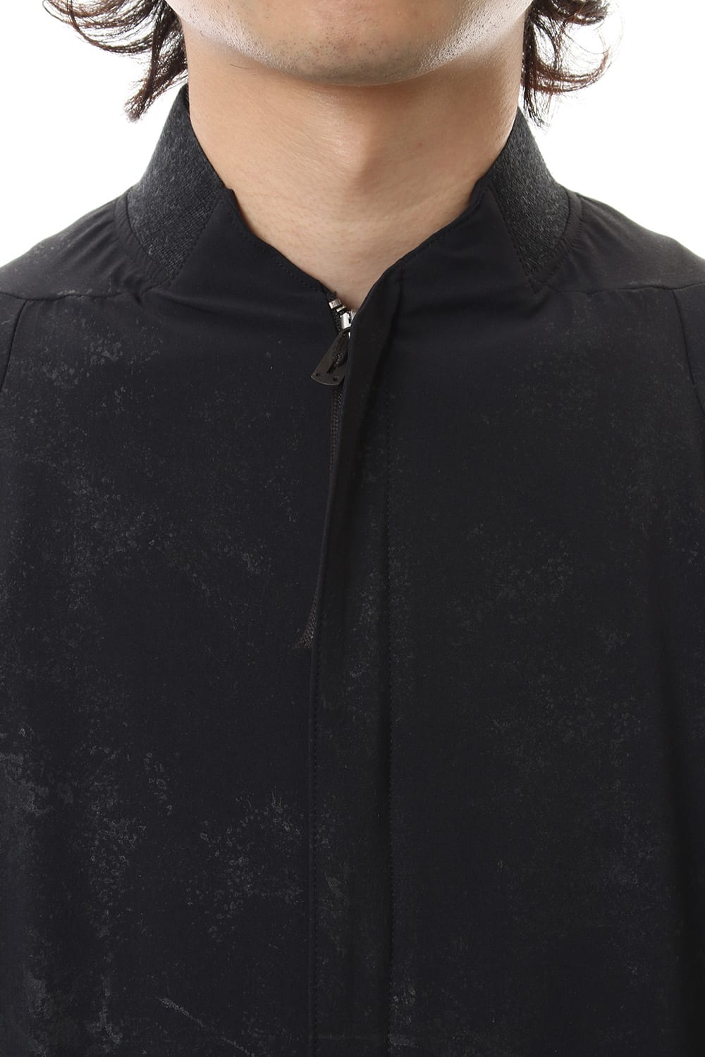 Reflector Coated 4way Stretch Nyon Bomber Shirt Blouson