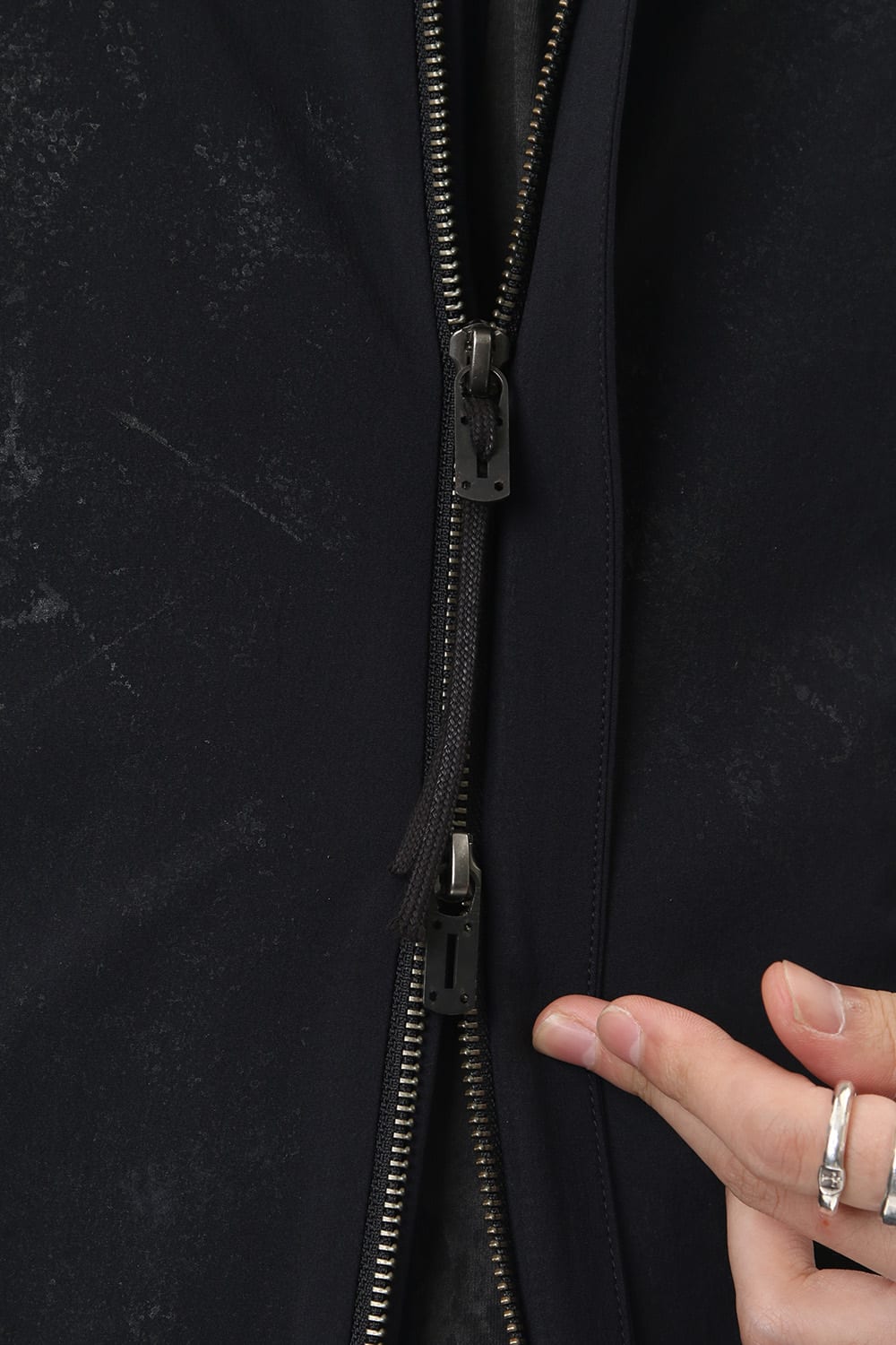 Reflector Coated 4way Stretch Nyon Bomber Shirt Blouson