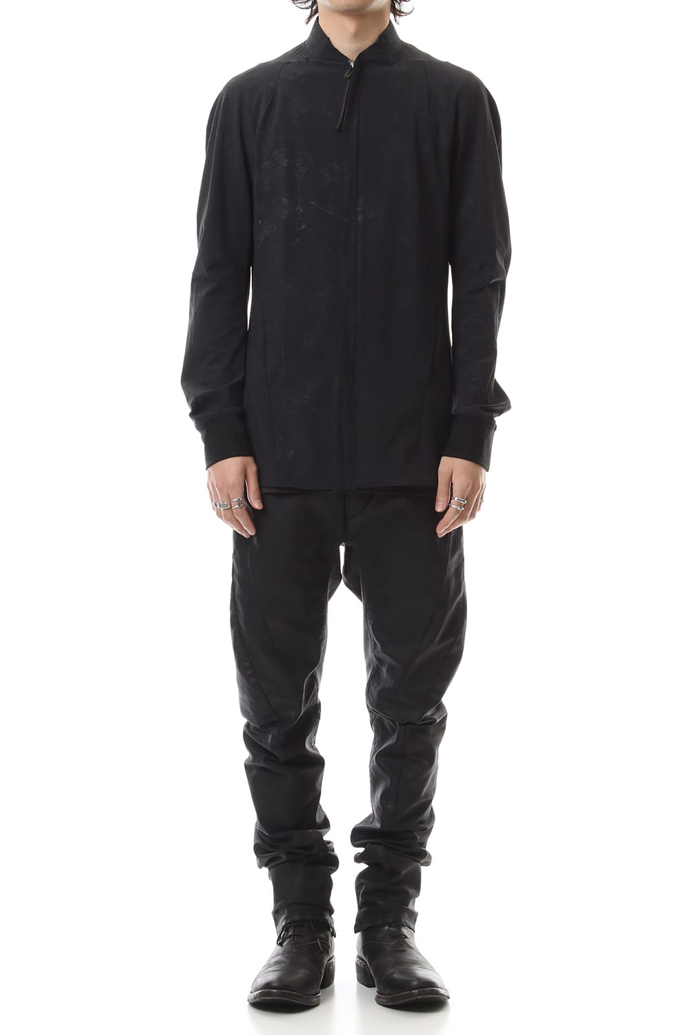 Reflector Coated 4way Stretch Nyon Bomber Shirt Blouson