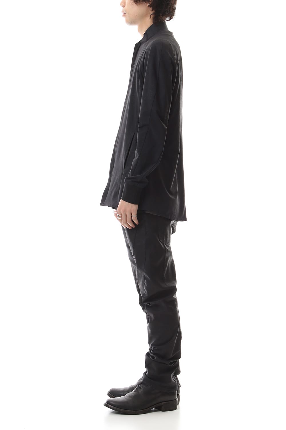 Reflector Coated 4way Stretch Nyon Bomber Shirt Blouson