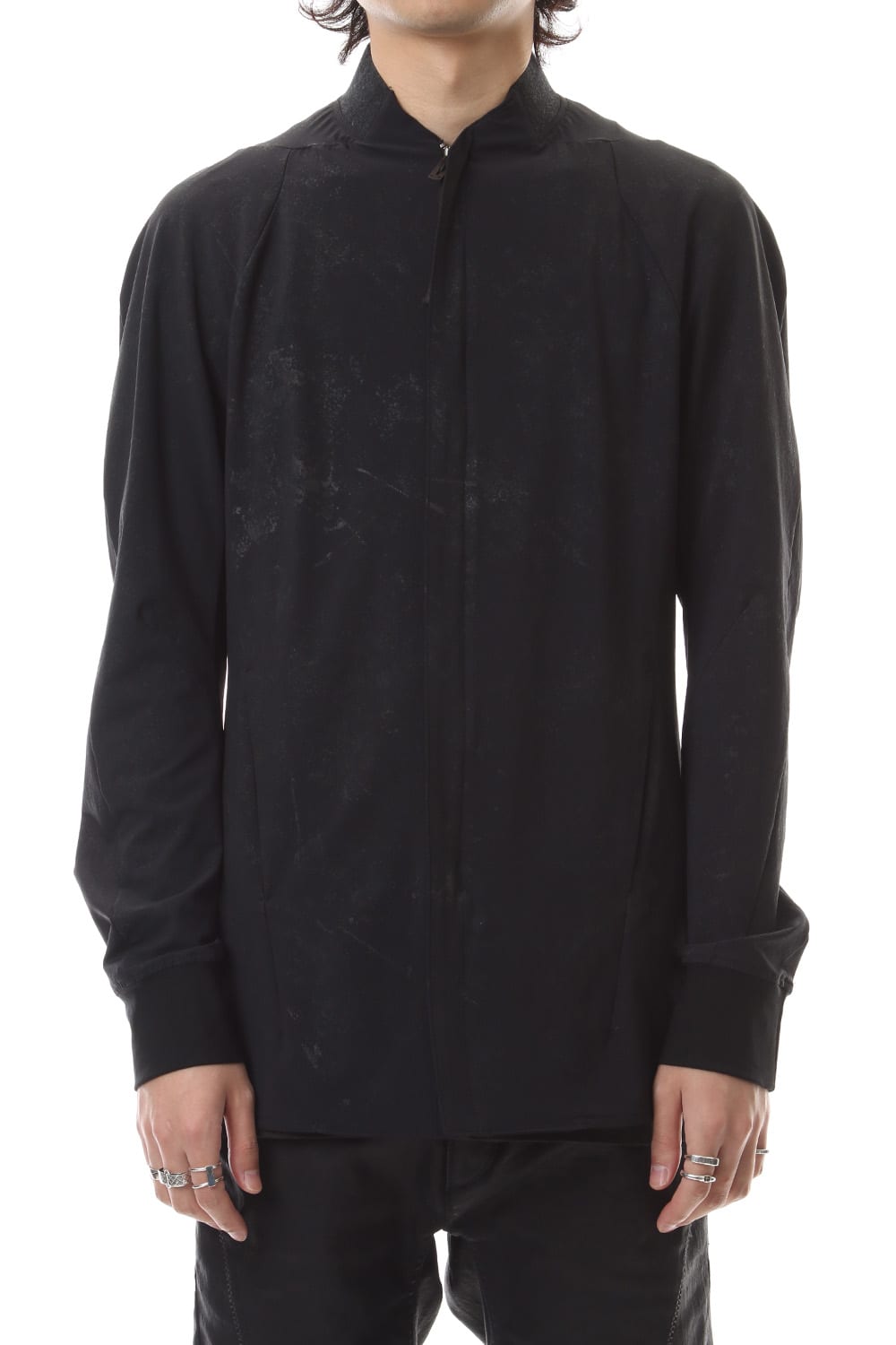 Reflector Coated 4way Stretch Nyon Bomber Shirt Blouson
