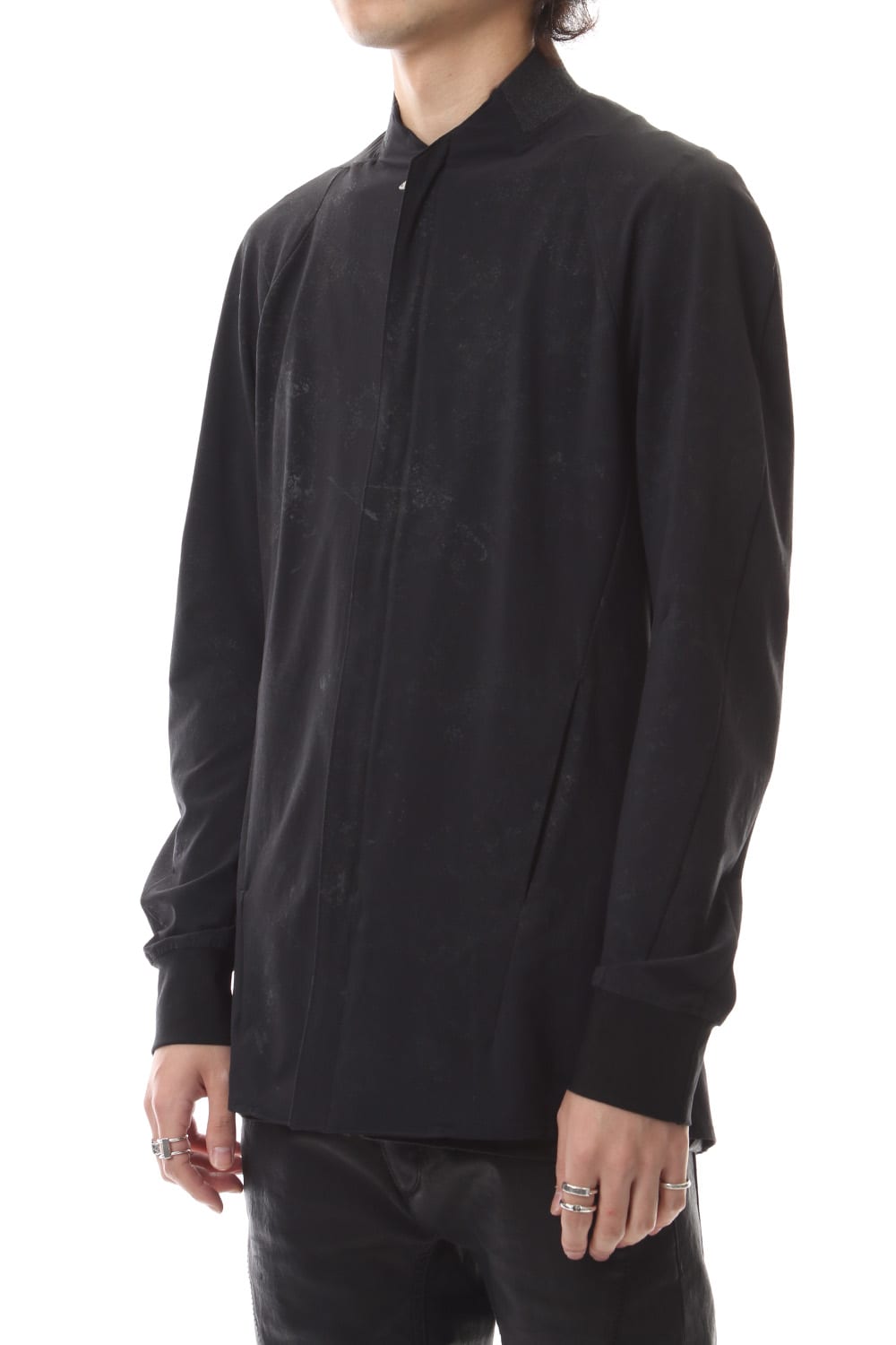 Reflector Coated 4way Stretch Nyon Bomber Shirt Blouson