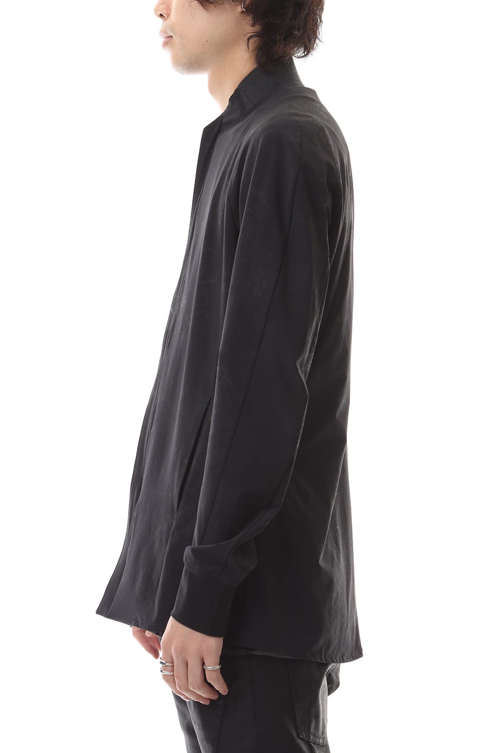 Reflector Coated 4way Stretch Nyon Bomber Shirt Blouson