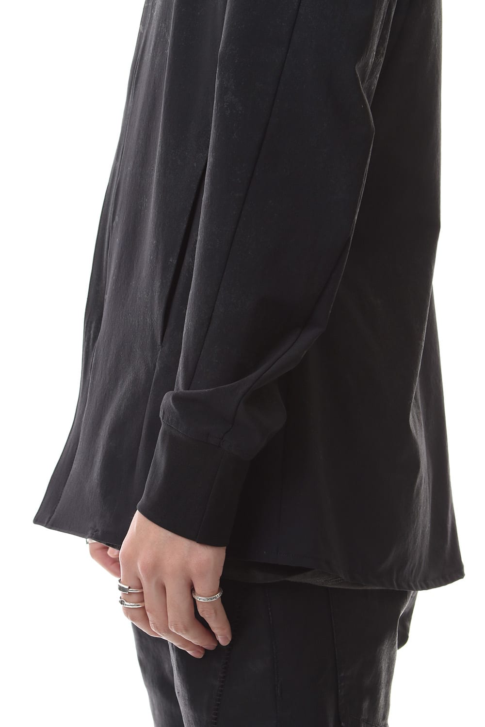 Reflector Coated 4way Stretch Nyon Bomber Shirt Blouson