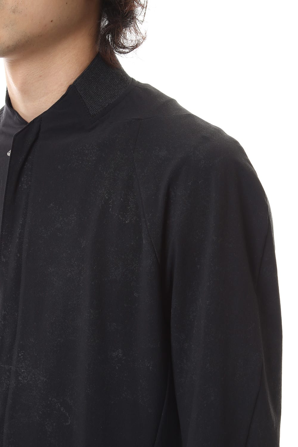 Reflector Coated 4way Stretch Nyon Bomber Shirt Blouson