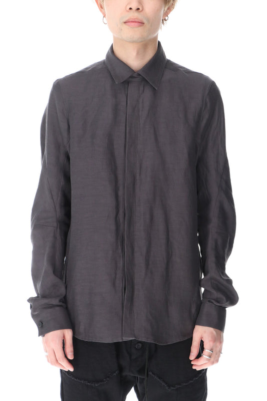 Linen & Rayon Shirt Charcoal