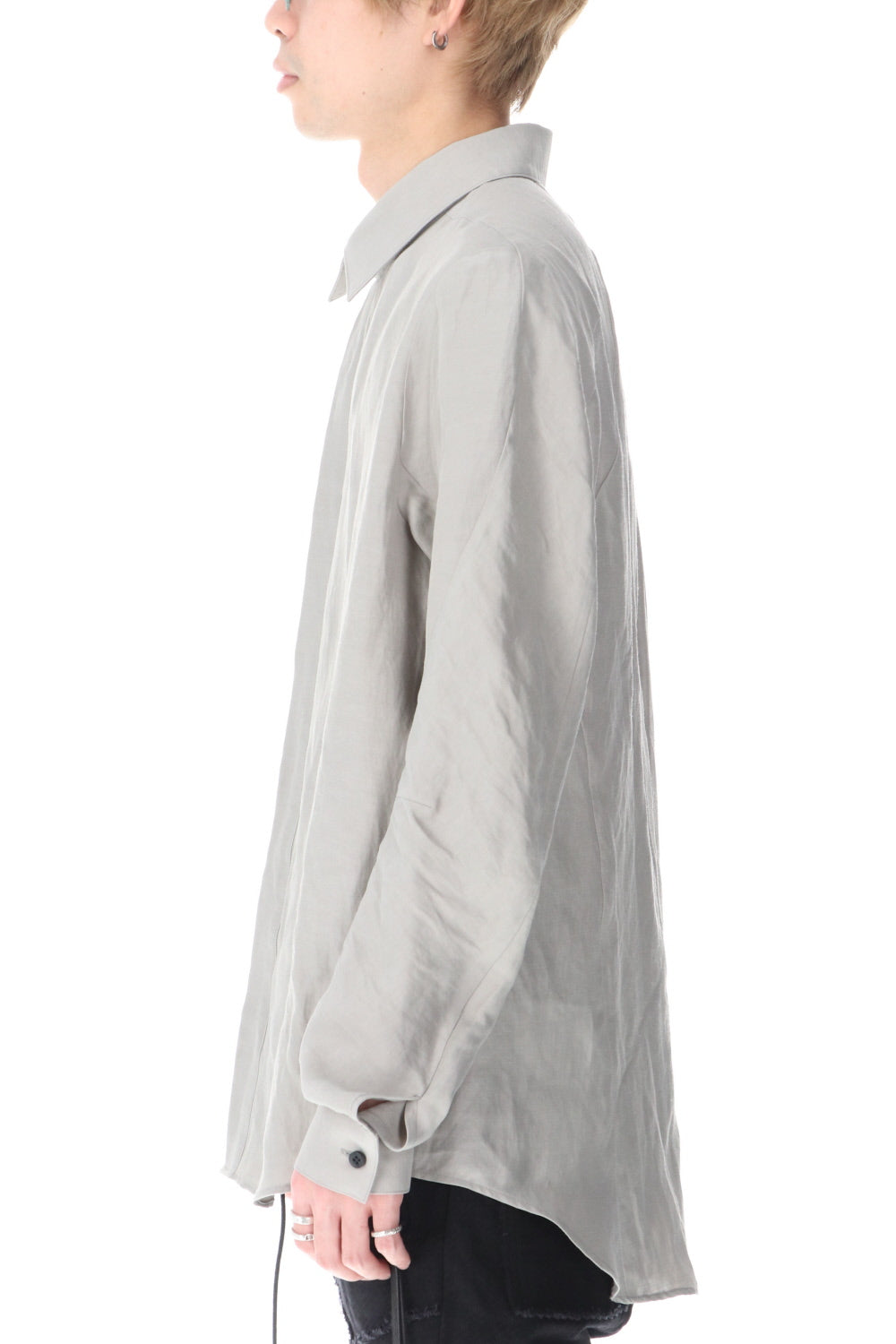 Linen & Rayon Shirt Dusty White