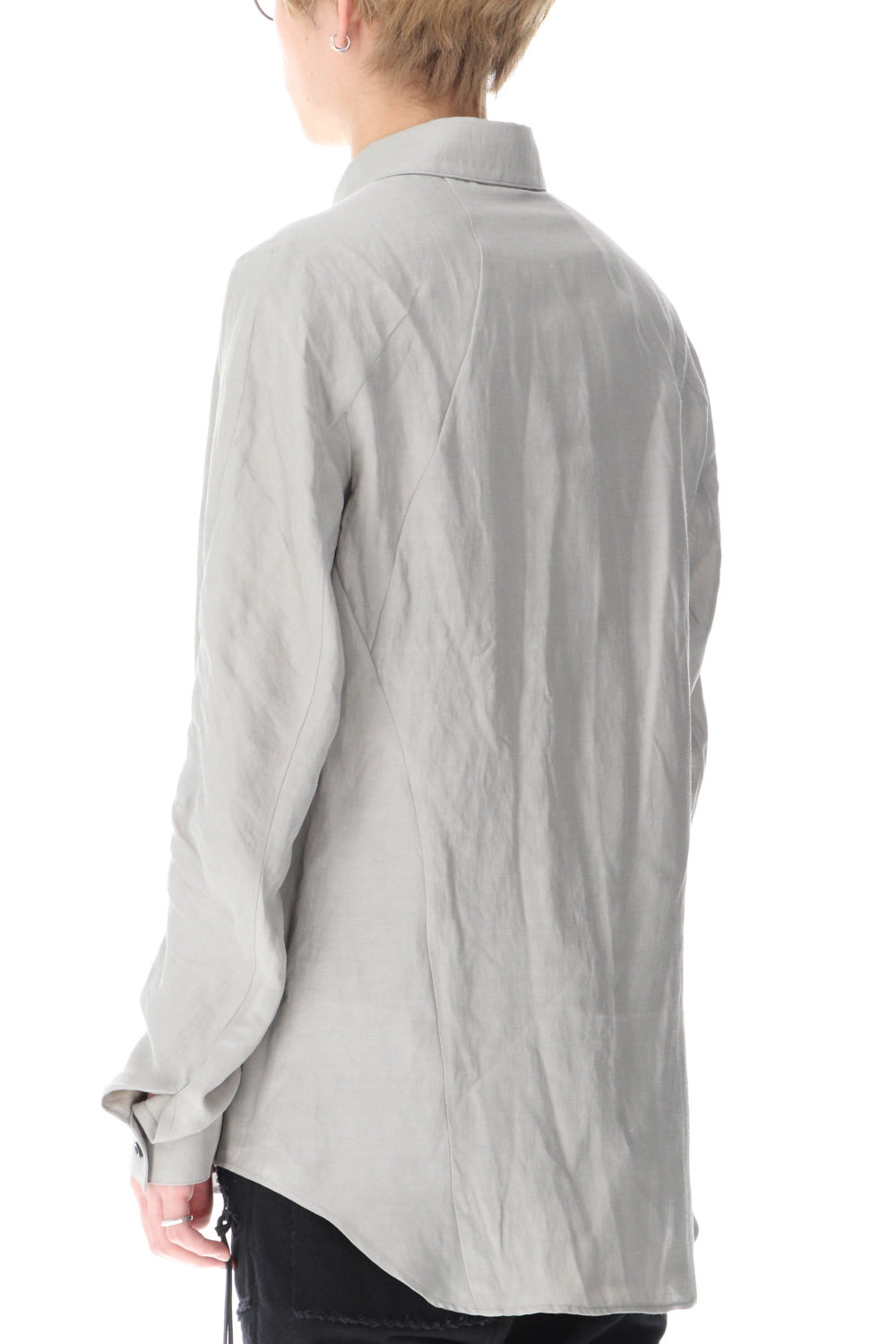 Linen & Rayon Shirt Dusty White