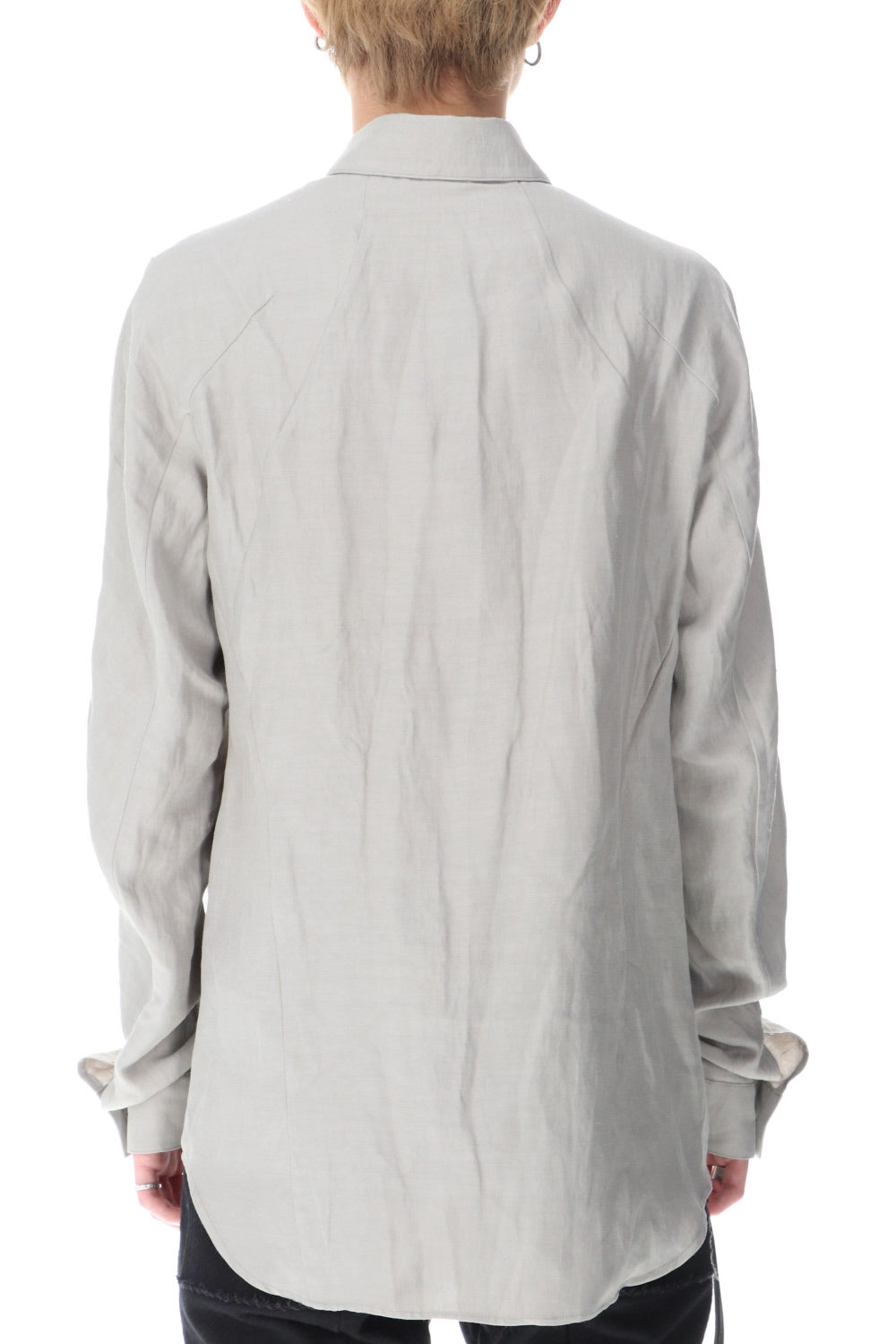 Linen & Rayon Shirt Dusty White