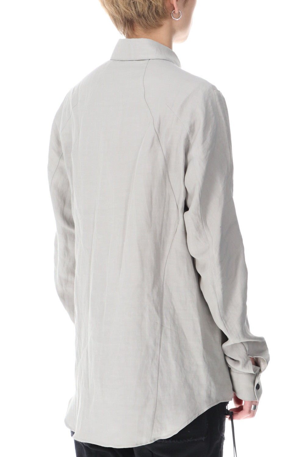 Linen & Rayon Shirt Dusty White