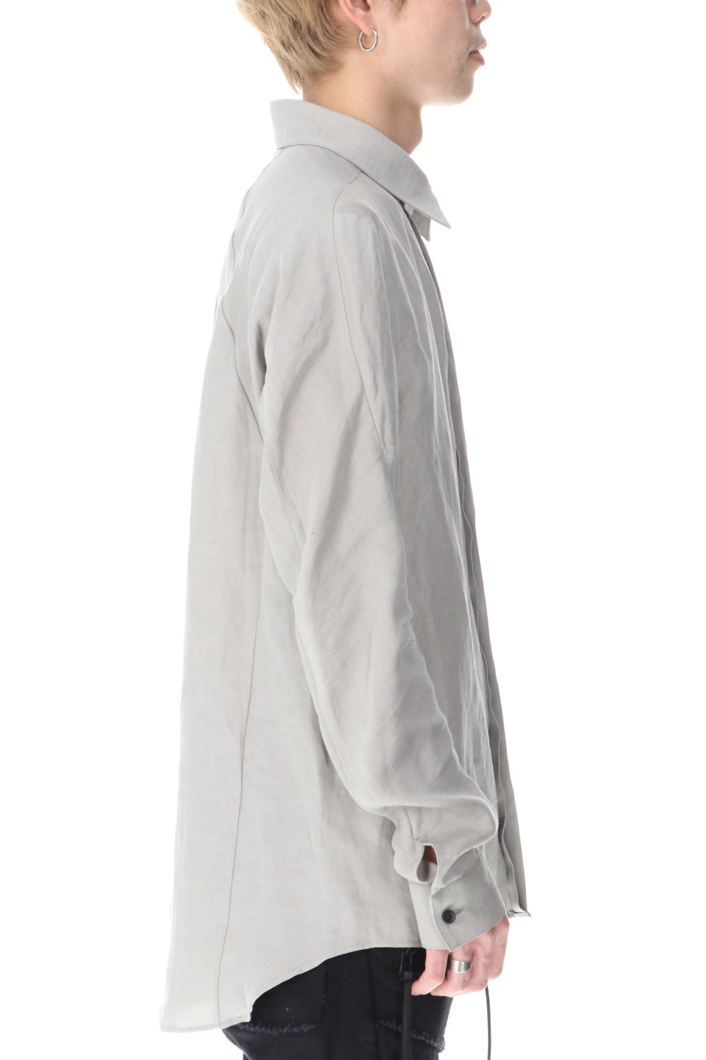 Linen & Rayon Shirt Dusty White