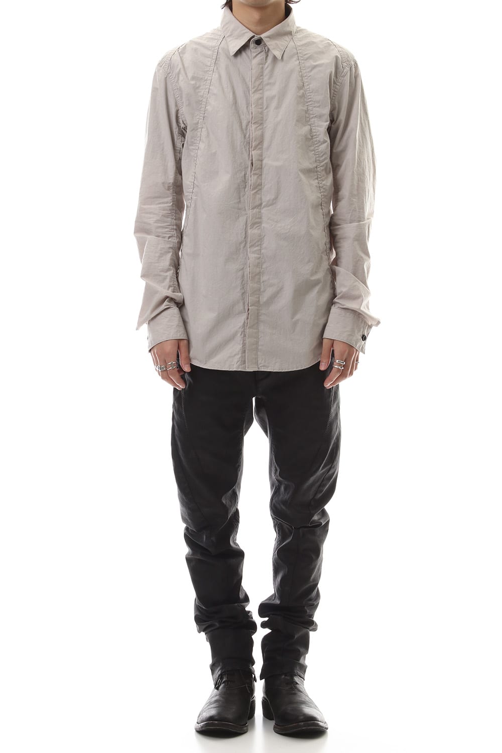 Light Typewriter Buckling Shirt