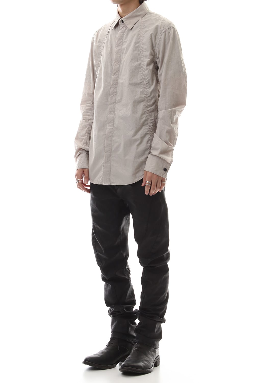 Light Typewriter Buckling Shirt