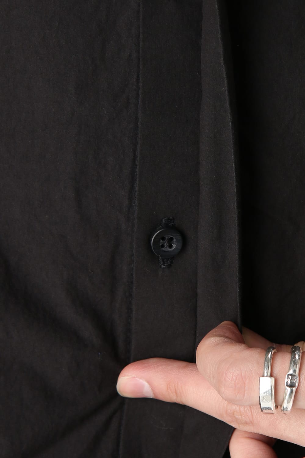 Light Typewriter Buckling Shirt Black