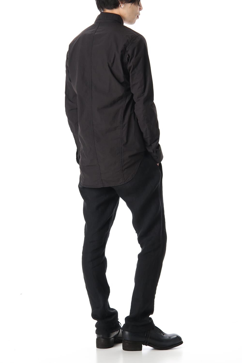 Light Typewriter Buckling Shirt Black