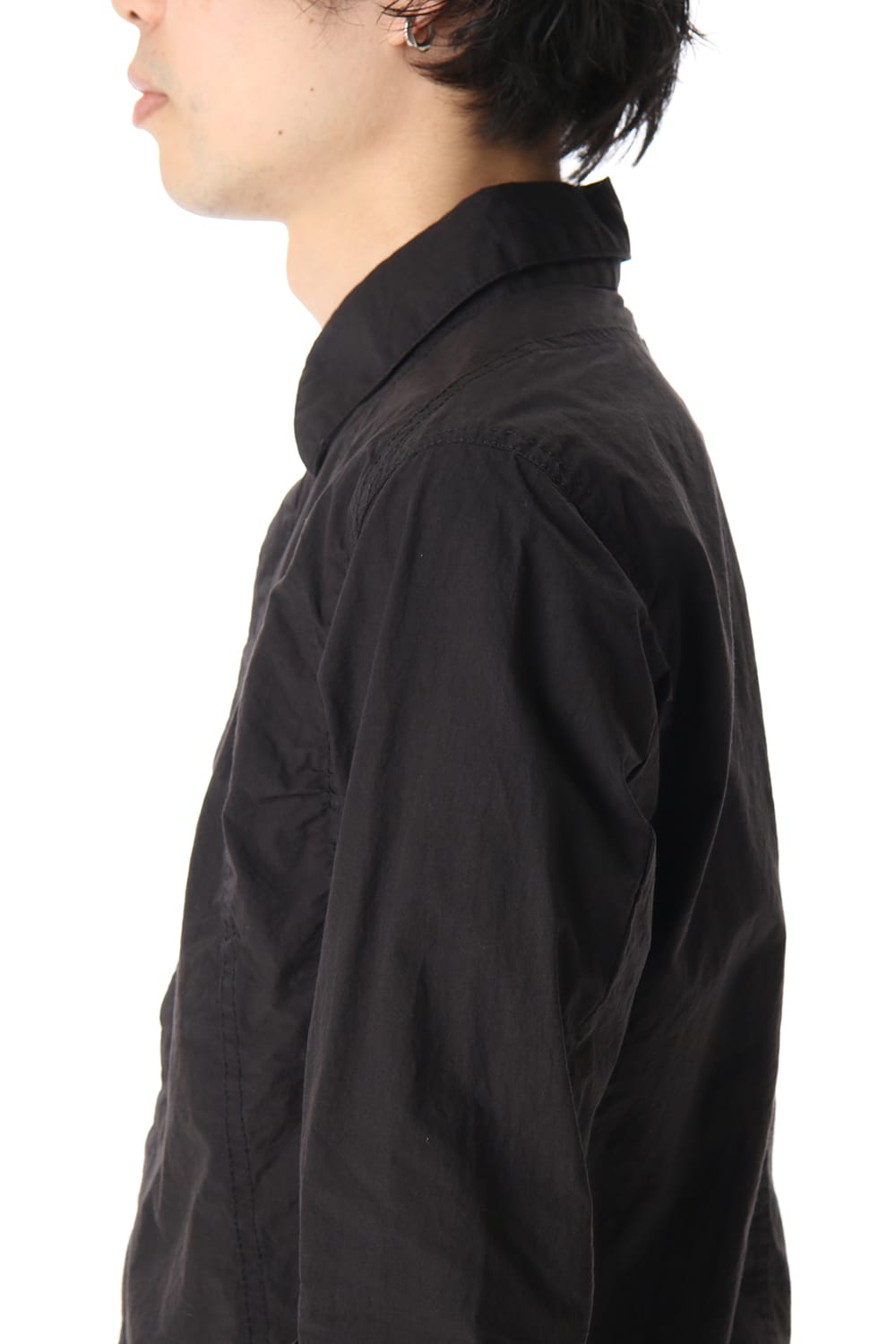 Light Typewriter Buckling Shirt Black