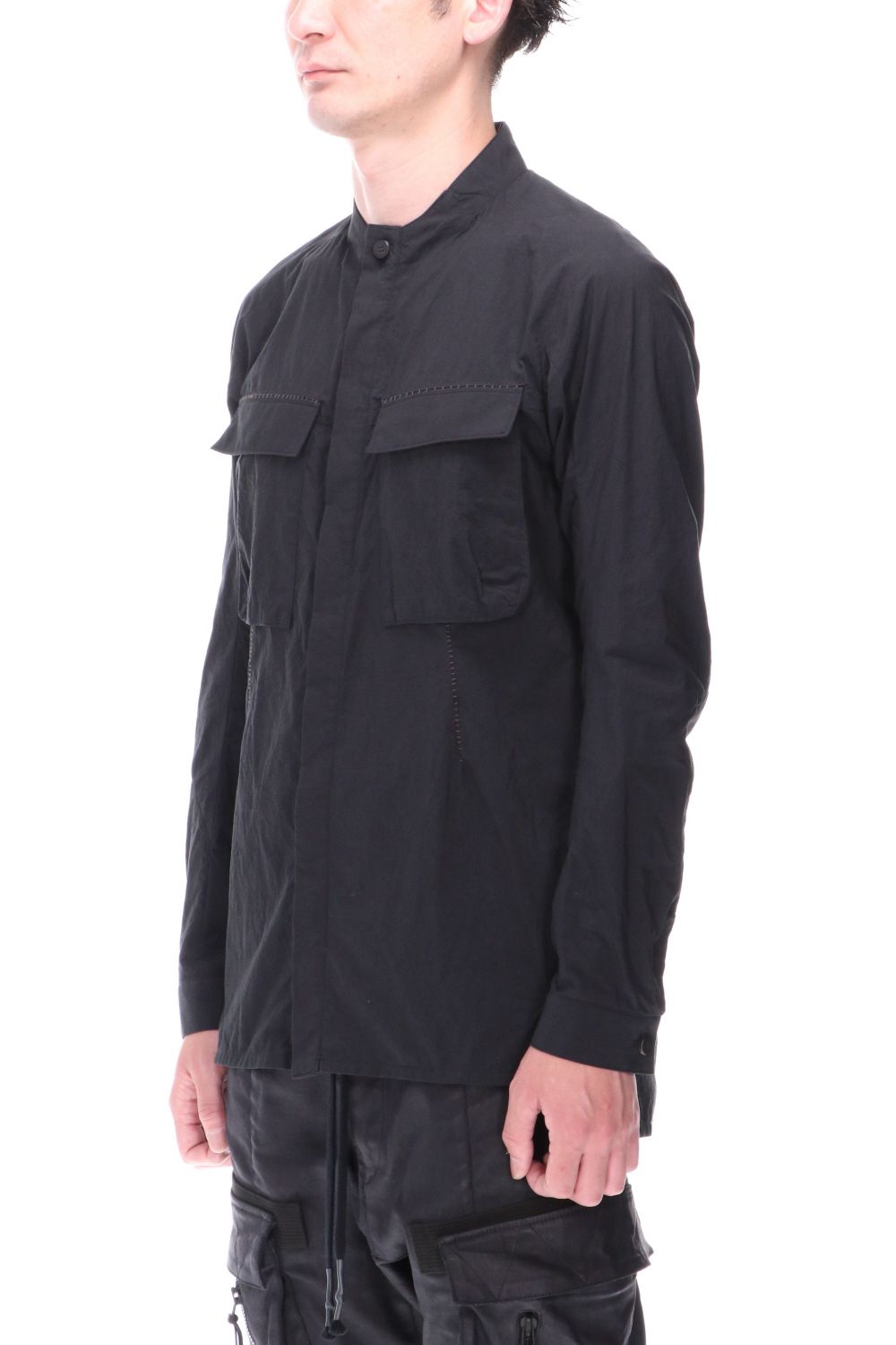 Salt Shrink NC Dump Military Shirt Black