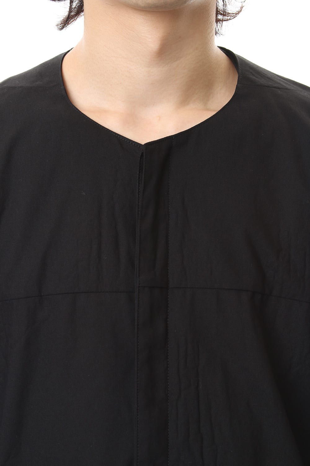 Charcoal Texture Emboss Broadcloth Minimal Shirt