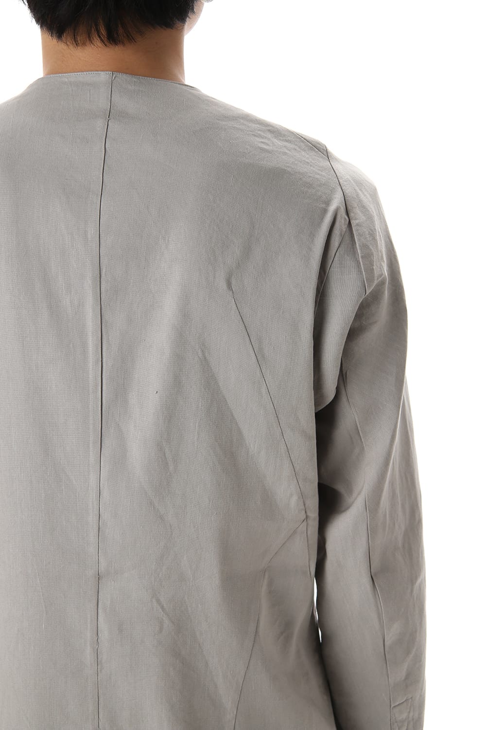 Stretch Linen × Viscose Minimal Shirt