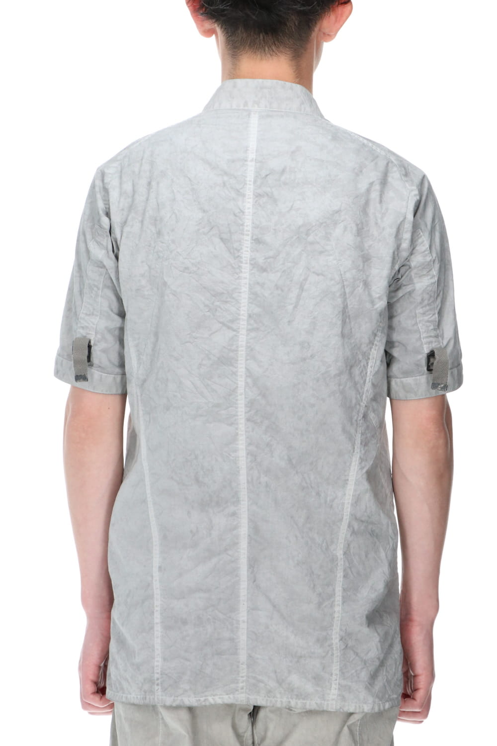 塩縮加工NCダンプミリタリーハーフスリーブシャツ Black