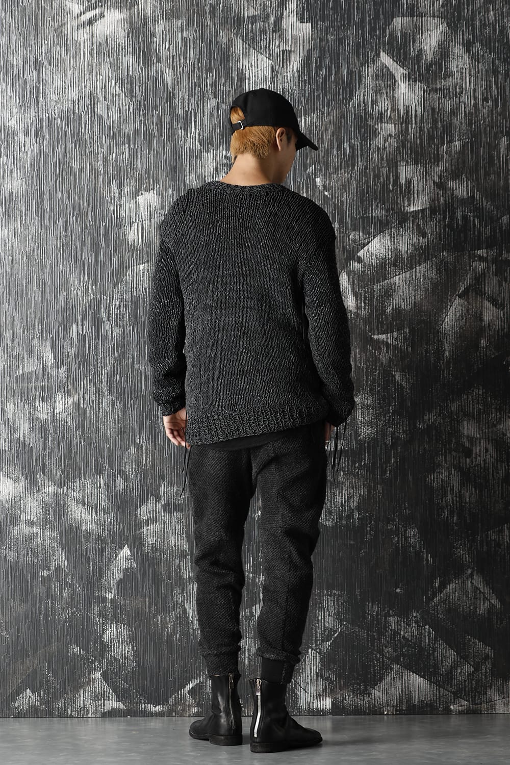 Sheep leather Knit pullover