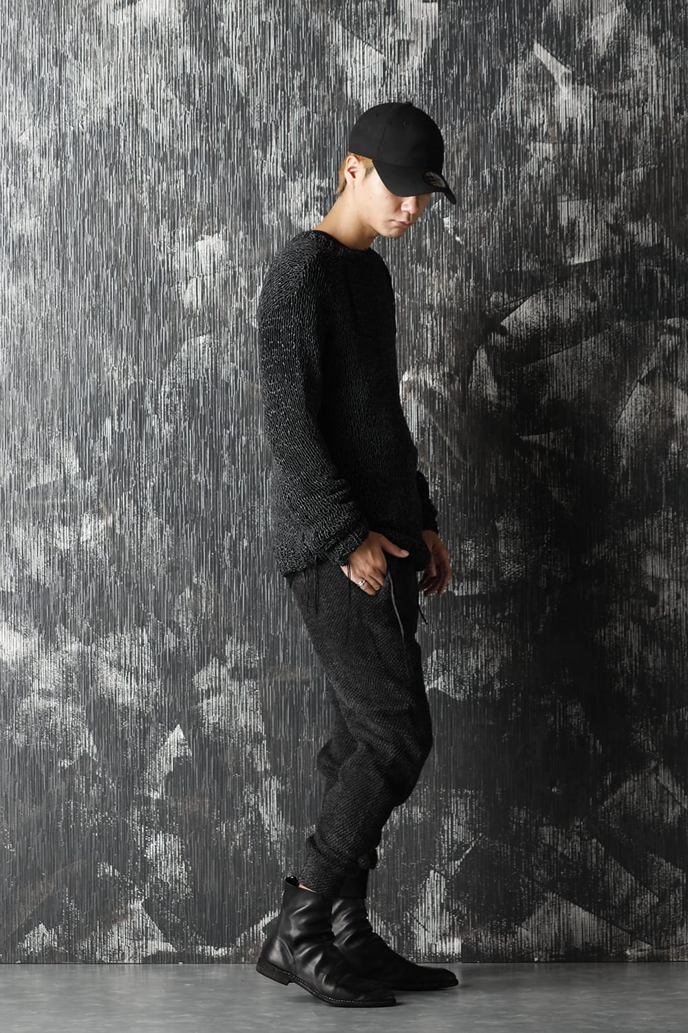 Sheep leather Knit pullover