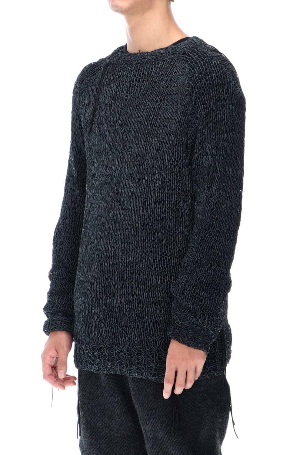 Sheep leather Knit pullover