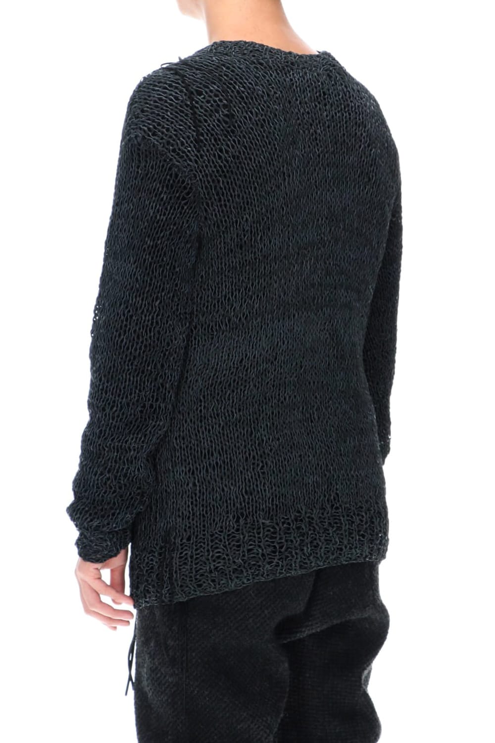 Sheep leather Knit pullover