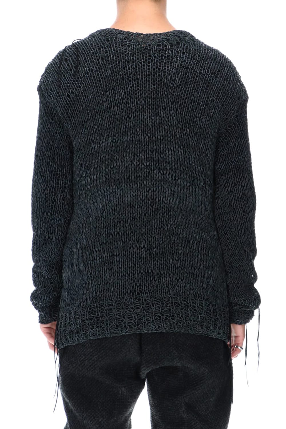 Sheep leather Knit pullover