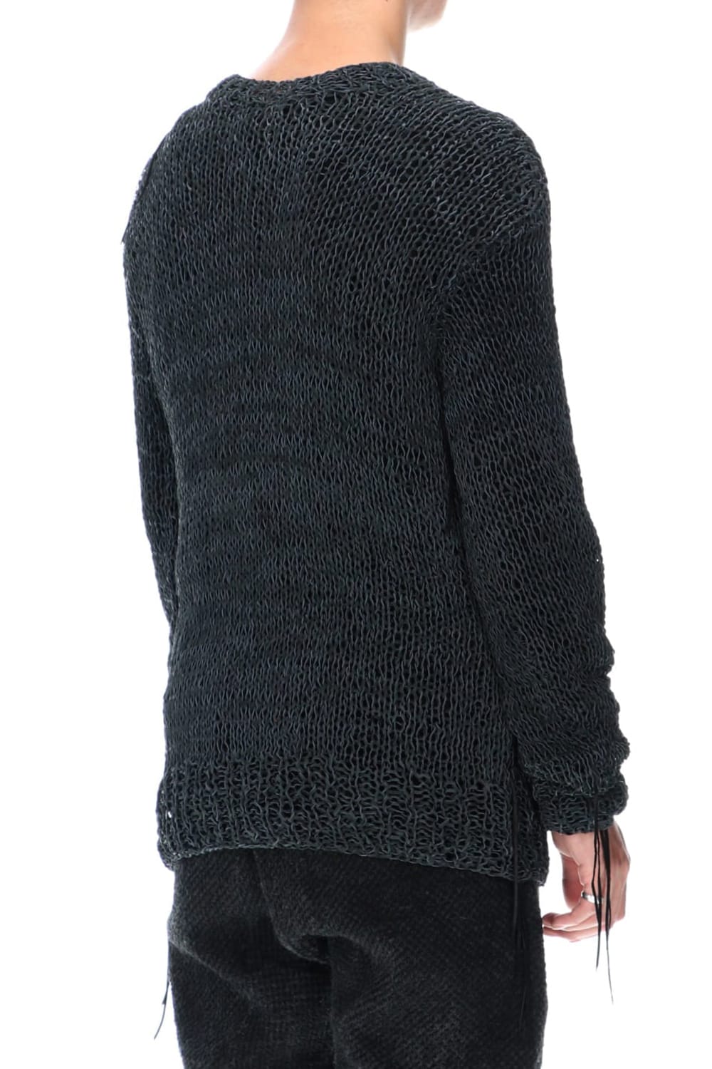 Sheep leather Knit pullover