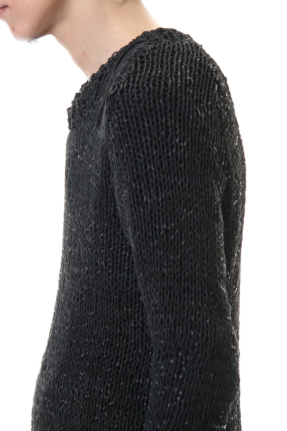 Sheep leather Knit pullover