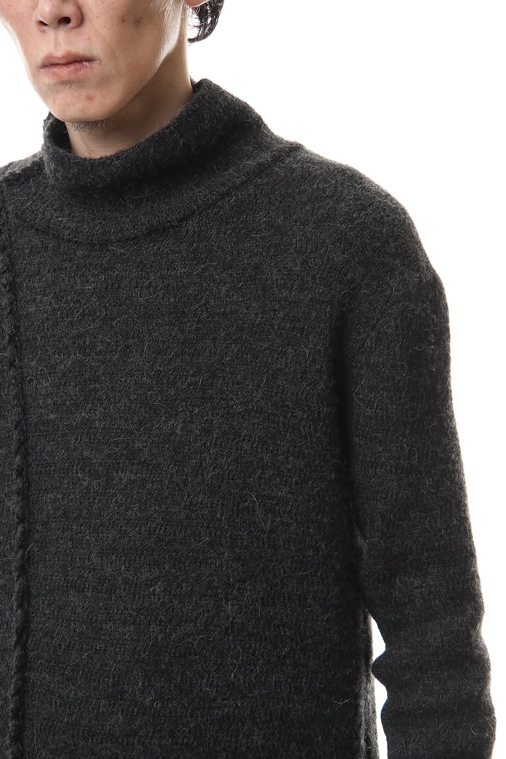 Alpaca knit High neck Pullover