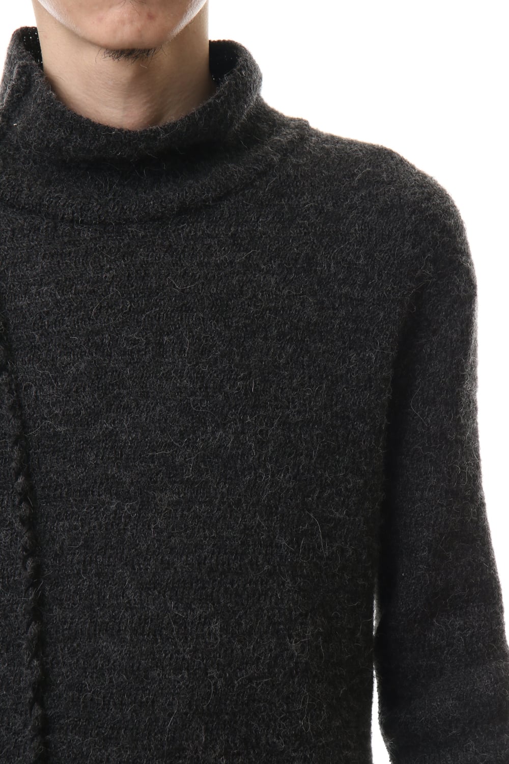 Alpaca knit High neck Pullover