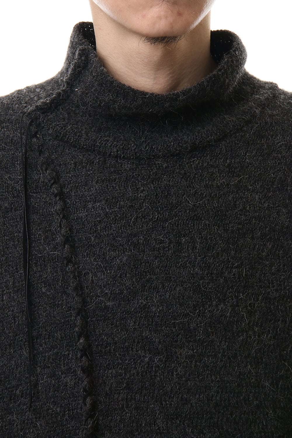 Alpaca knit High neck Pullover