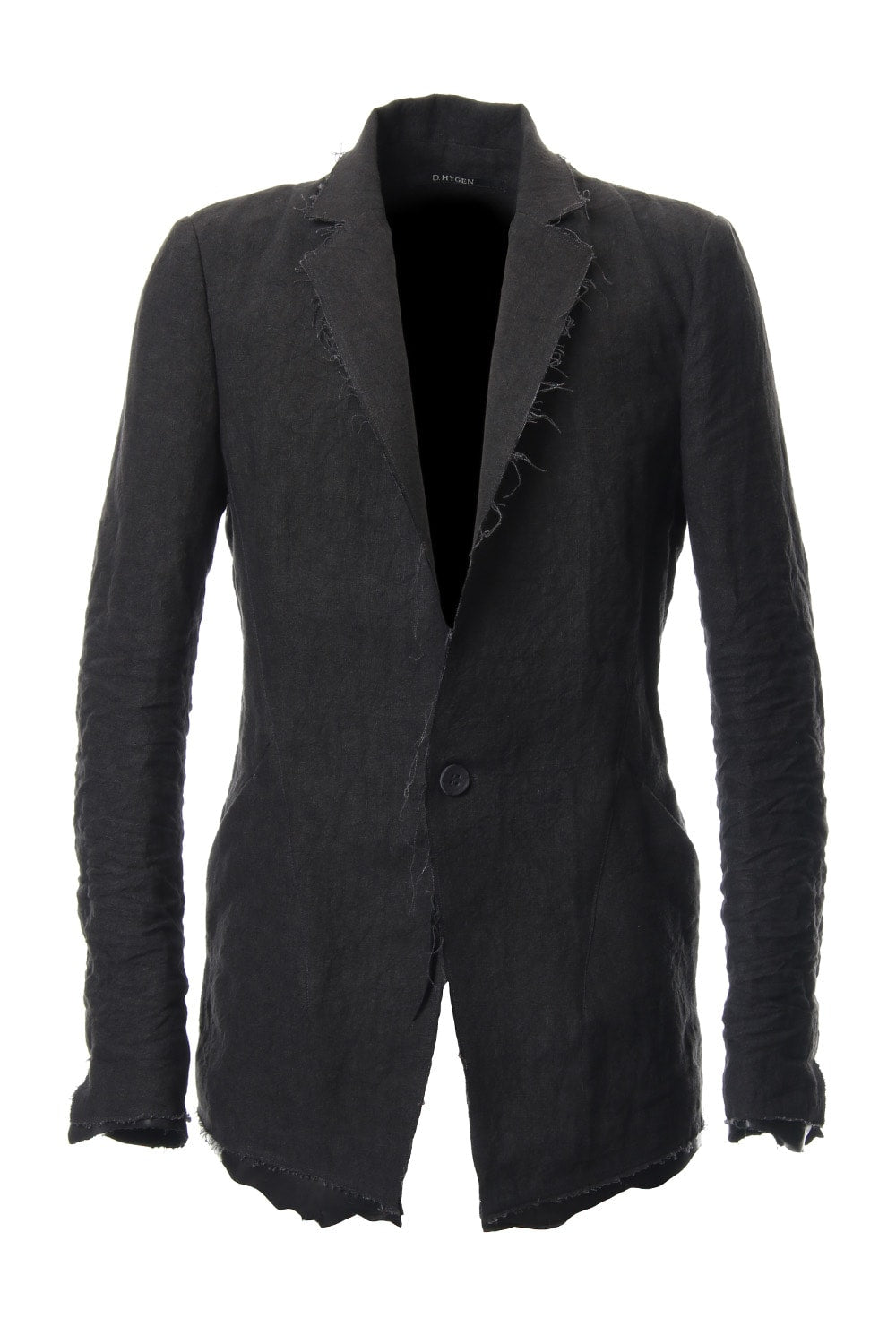 Rough leather x linen tailored Jacket - ST104-0029S