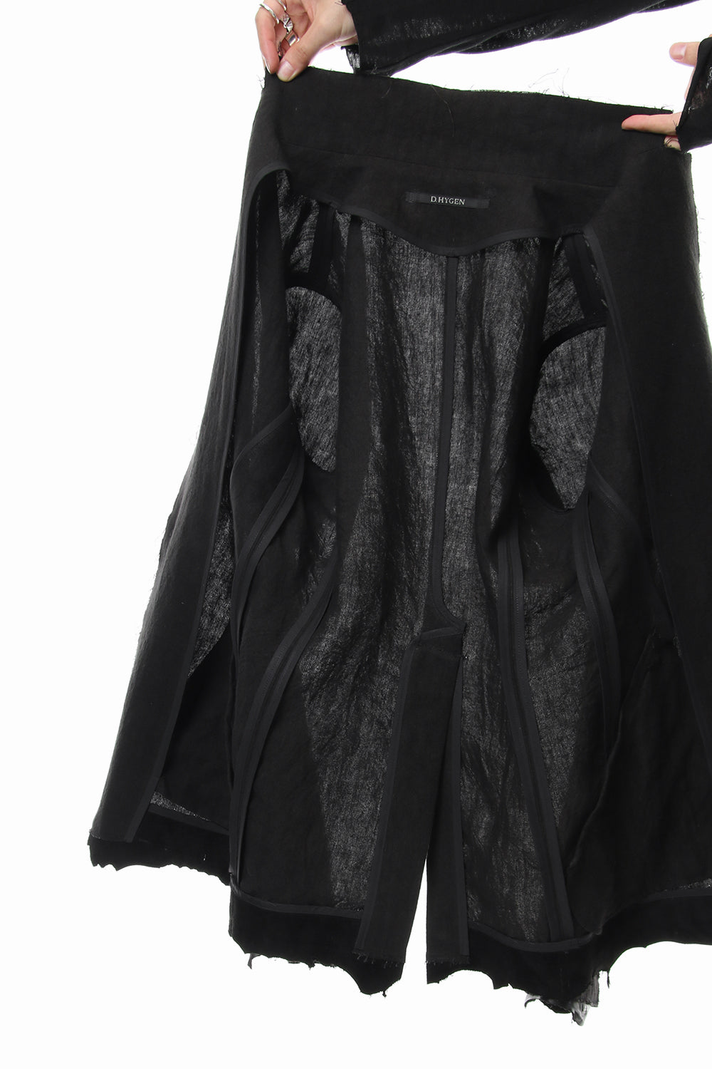 Rough leather x linen tailored Jacket - ST104-0029S