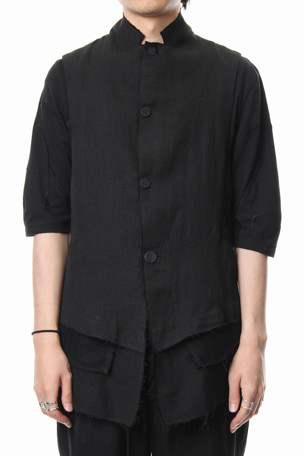 Linen tailored Vest - ST104-0059S