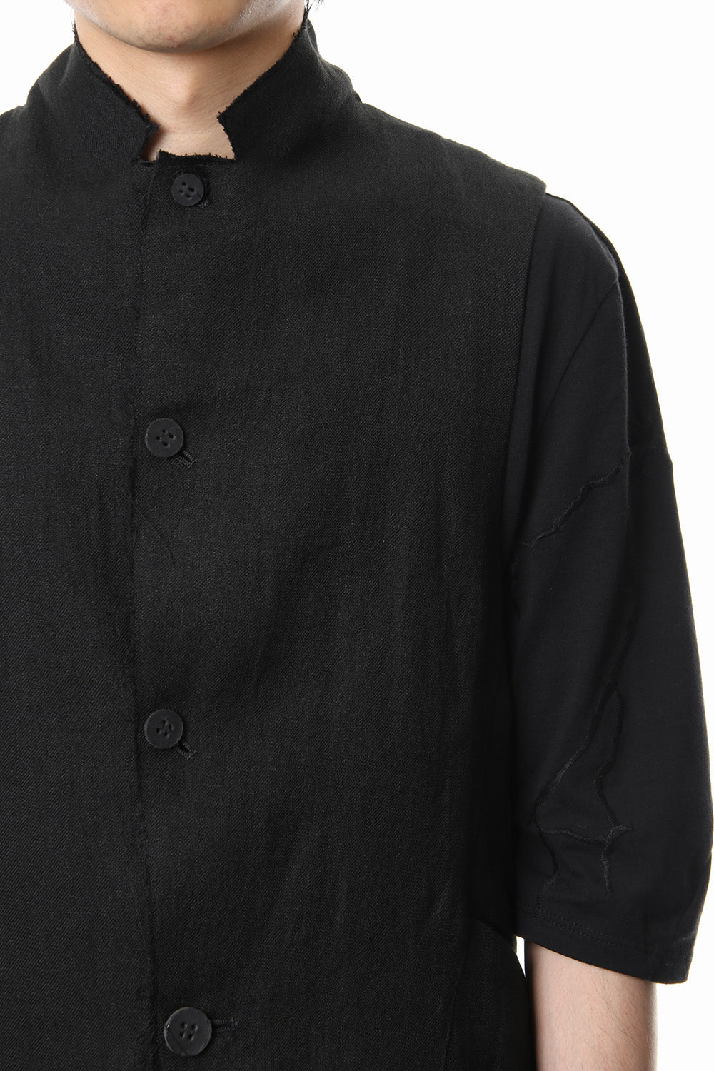 Linen tailored Vest - ST104-0059S