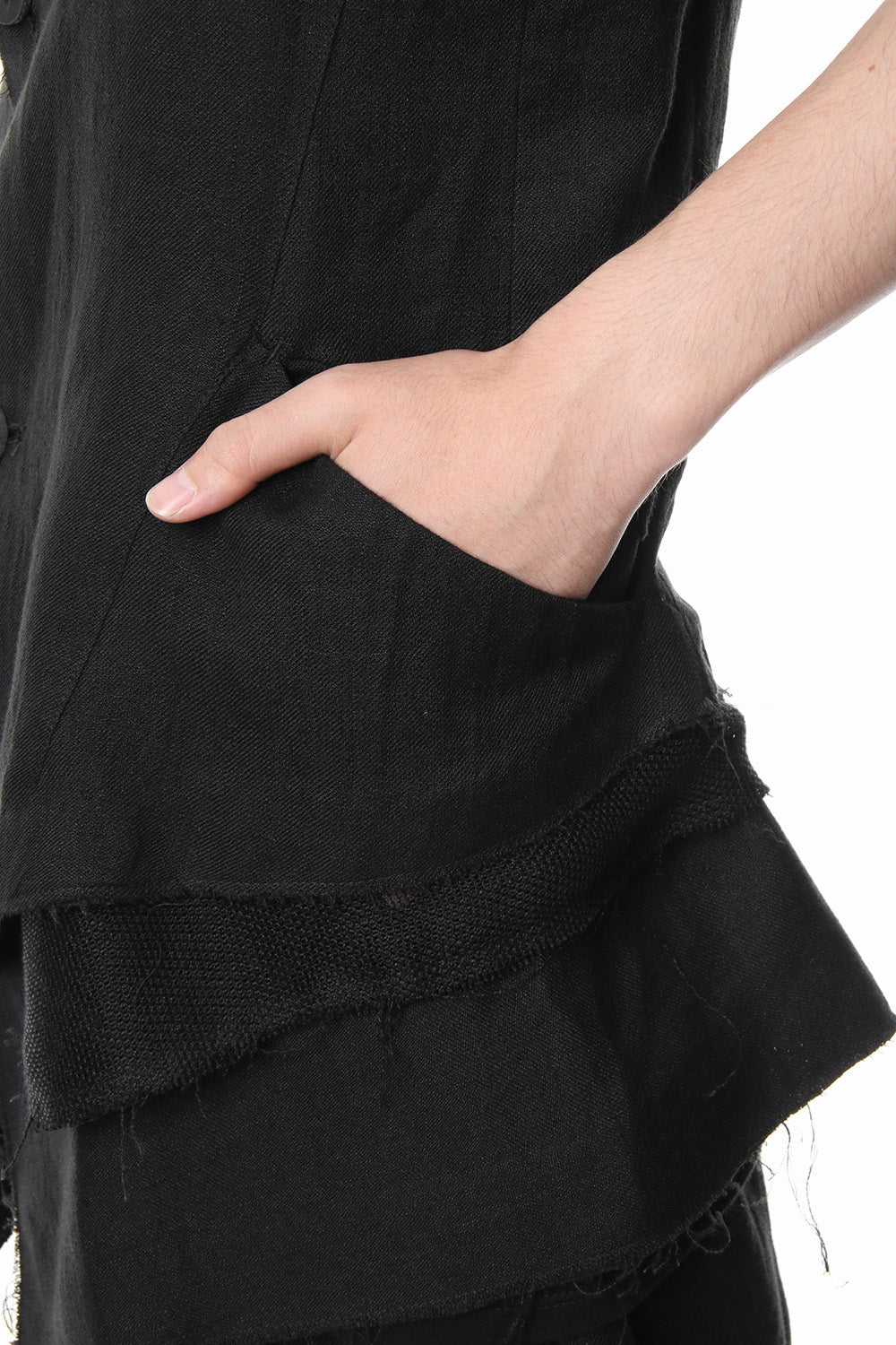 Linen tailored Vest - ST104-0059S