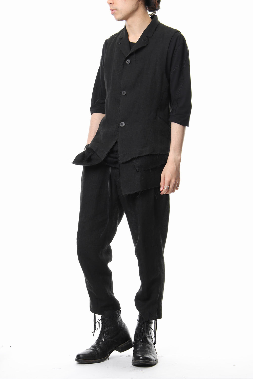 Linen tailored Vest - ST104-0059S