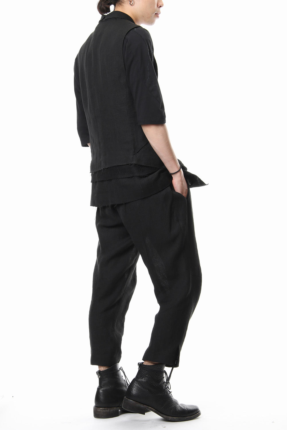 Linen tailored Vest - ST104-0059S